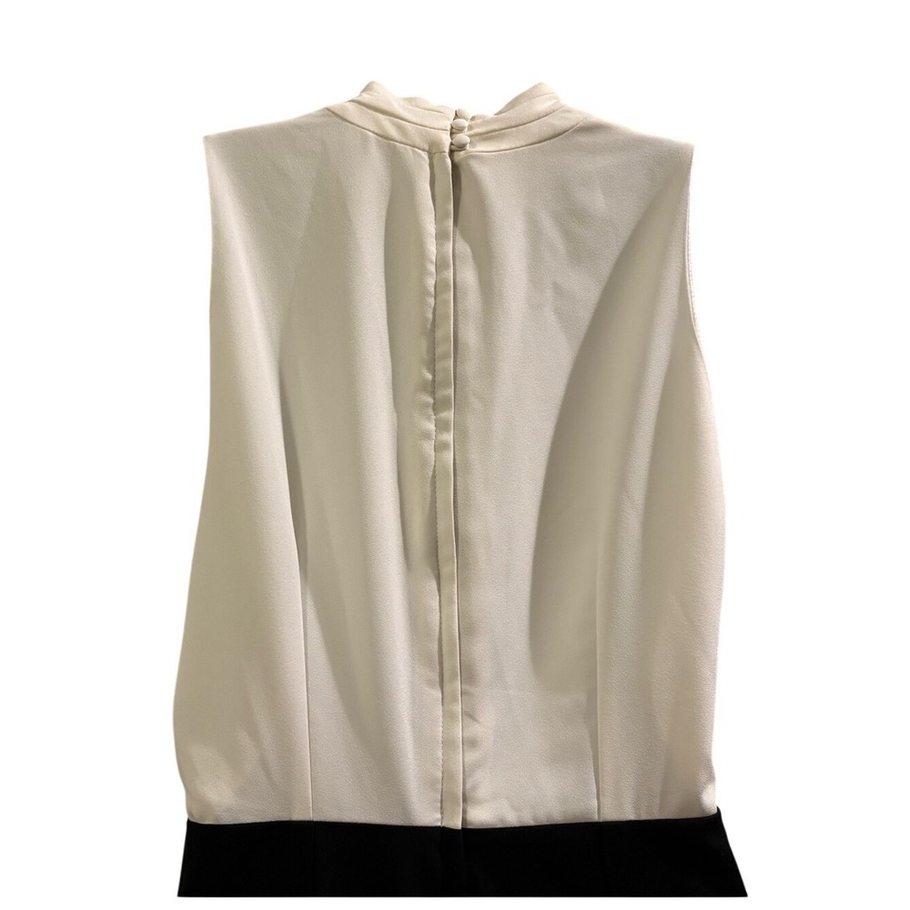 H&M Sleeveless Two-Tone Midi Dress in Ivory and Black‎ - Picture 7 of 8